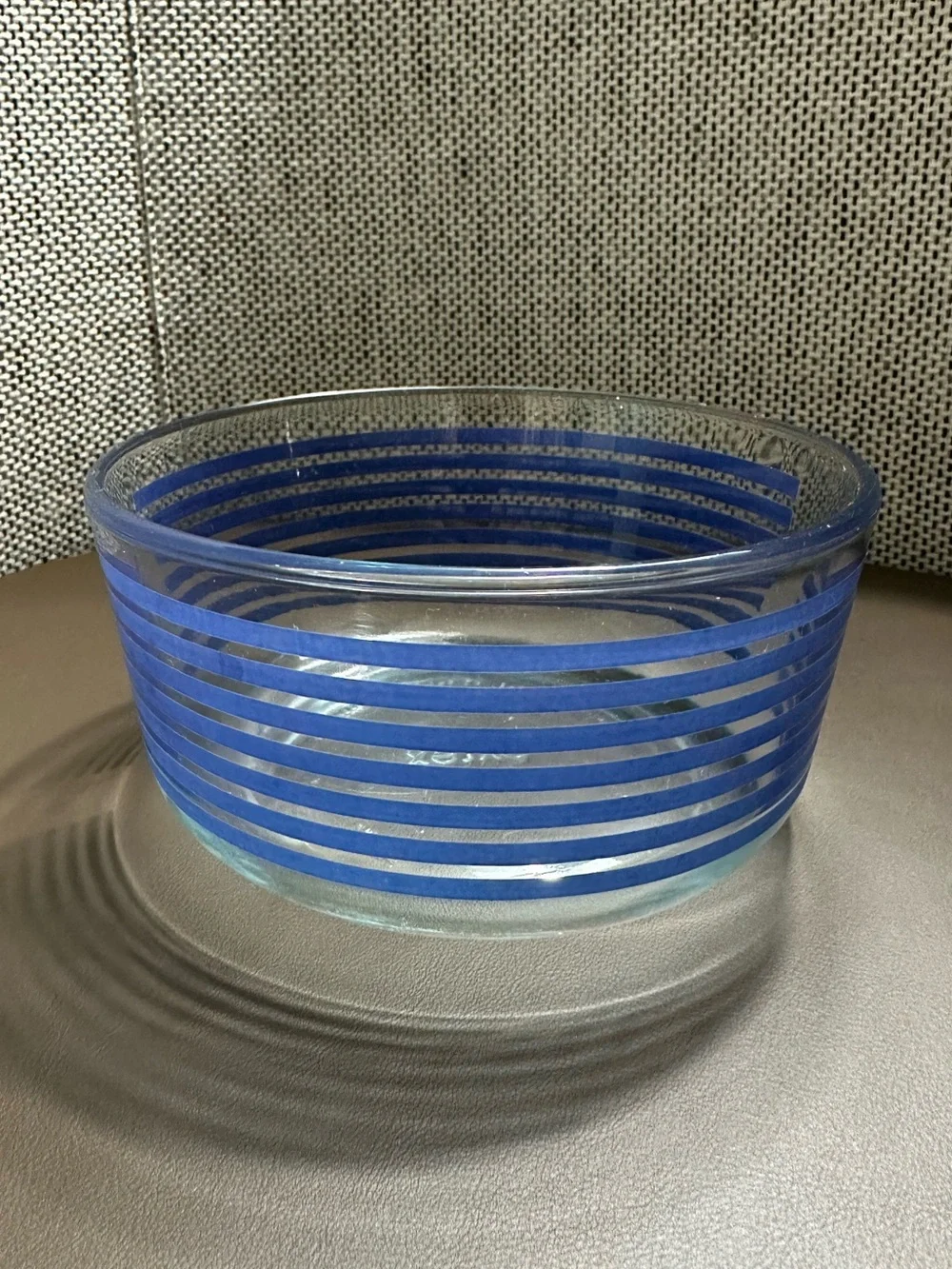 Vintage Pyrex • glass bowl • serving bowl • striped